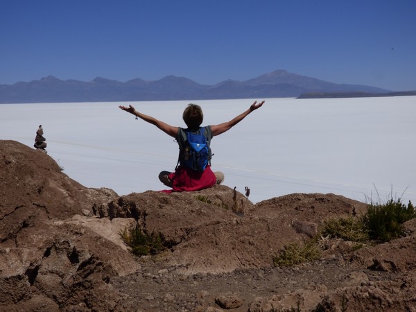 Bolivie Voyage Uyuni saut dans l'air