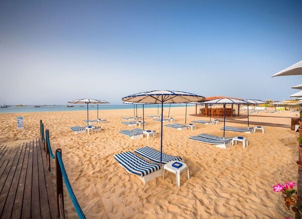 Hôtel Morabeza sur l'île de Sal situé au bord de la plage Santa Maria