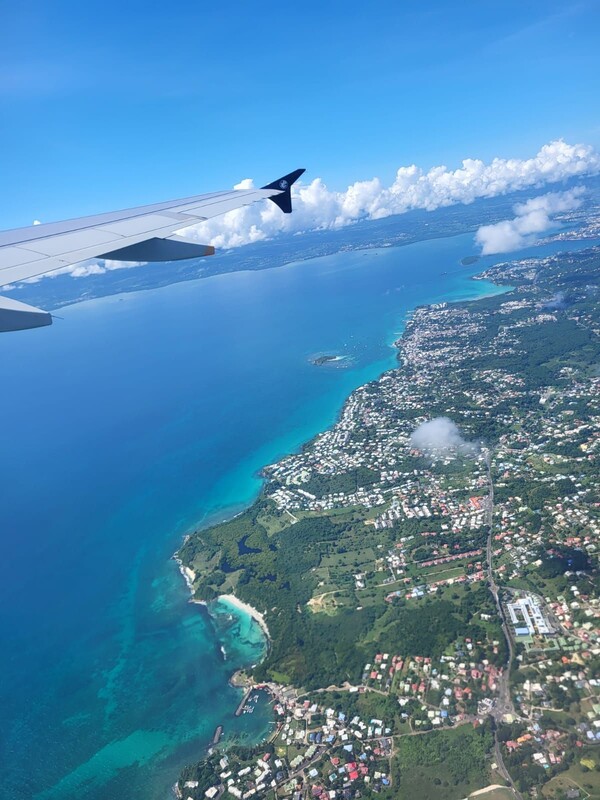 Vue sur l'île de la Martinique