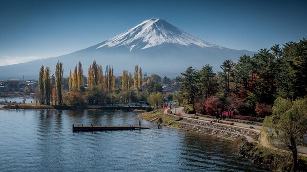 Le lac Kawaguchiko et sa vue sur le Mont Fuji