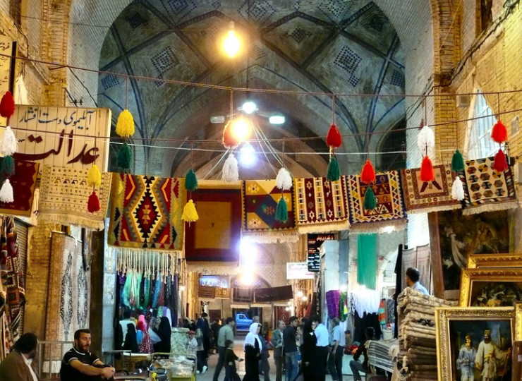 Le bazar et la mosquée de Vakil à Chiraz