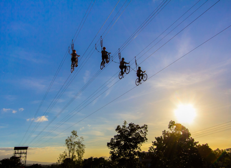 Voyage Philippines Bohol Chocolates Hills colline de chocolat Zipline Zipbike