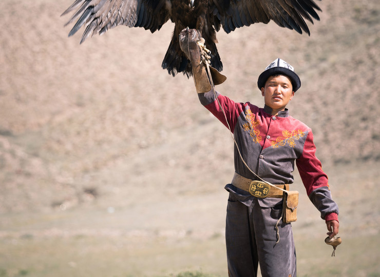 Chasse à l'aigle kirghize