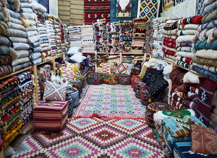 Atelier de tissage dans l’Atlas