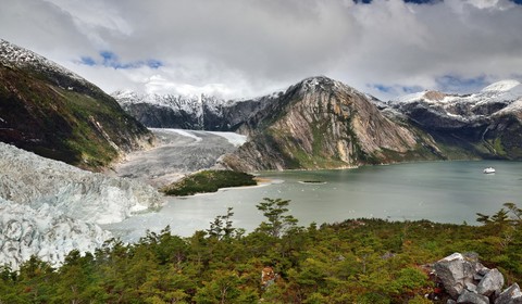 Glacier Pía - Avenue des glaciers