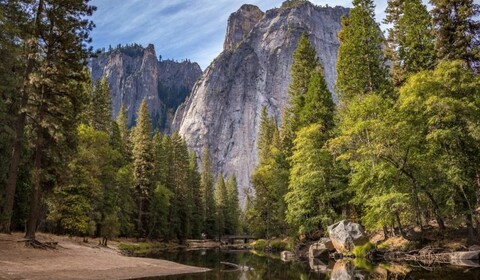 Modesto - Yosemite National Park - Bridalveil Falls - Half Dome, Yosemite Falls.