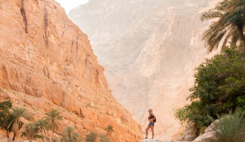 Muscat, Dubai.  Wadi Shaab, Bimmah Sinkhole.