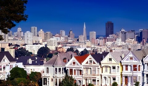 San Francisco.  Mission Dolores, Stanford University, Mission District.