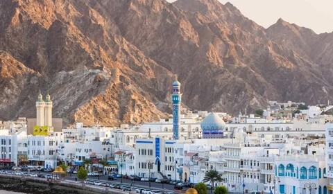 Muscat.  Bait Al Zubair Museum, Mutrah Souq, Al Alam Palace.