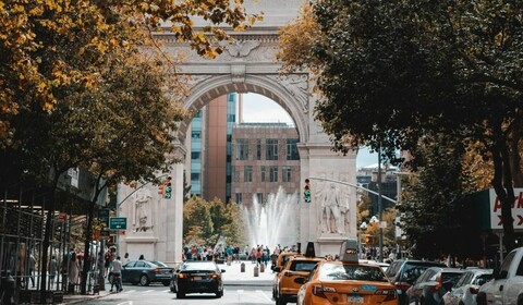 New York.  China Town, Wall Street E Il Financial District, Manhattan.