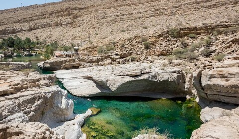 Sur.  Wadi Bani Khaled, Ras Al Jinz Turtle Reserve محمية راس الجنز.