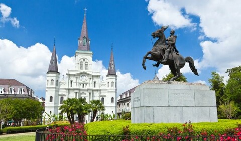 Vieux Carre, French Market, Cathédrale Saint Louis, The Cabildo.