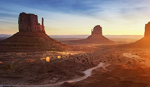 Monument Valley (Kayenta), AZ – Bryce Canyon, UT / 340 mi/544 km