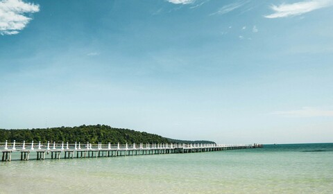 Kampot - Sihanoukville en tranport privé, puis bateau rapide vers l'île