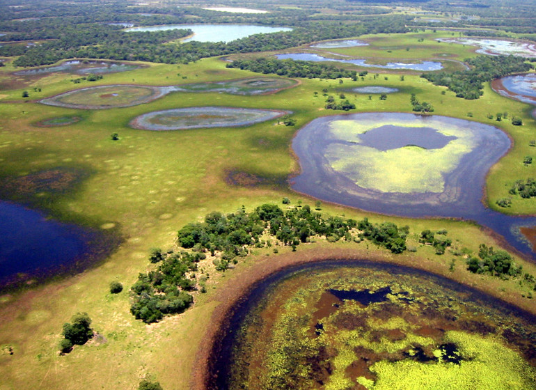 Brésil Voyage Pantanal Barranco Alto survol des crues en fin de saison des pluies