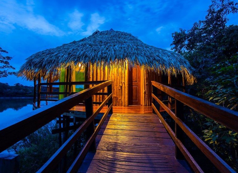 Brésil Voyage Amazonie Juma Lodge accès à la chambre
