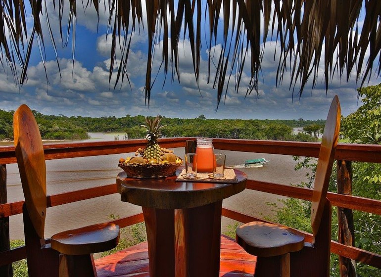 Brésil Voyage Amazonie Juma Lodge vue depuis veranda