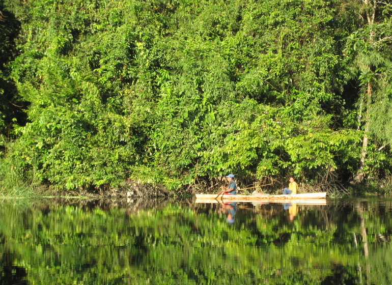 Pérou Voyage Amazonie Nord Heliconia River Lodge ambiance sur l'eau