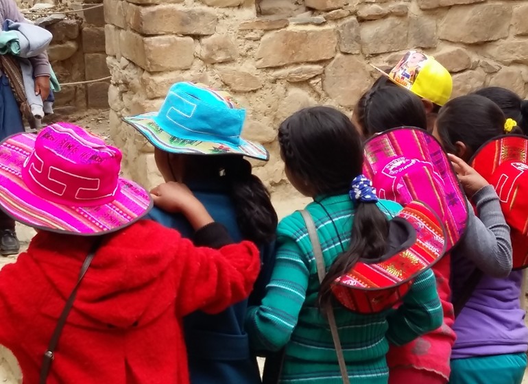 Pérou Voyage sortie d'école ruines d'Ollantaytambo