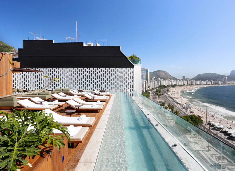 Brésil Voyage Emiliano Hotel Rio piscine sur le toit
