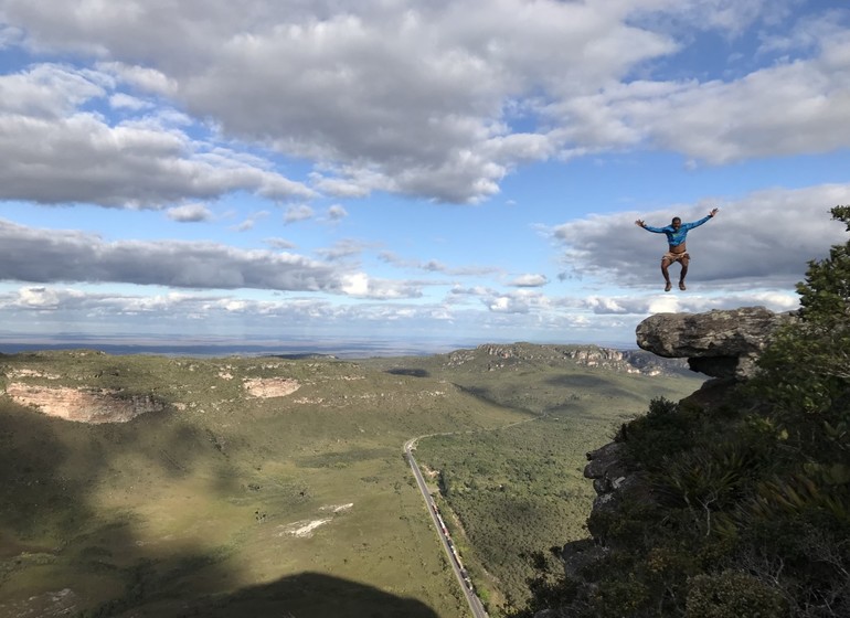 Brésil Voyage Chapada Diamantina saut sur rocher