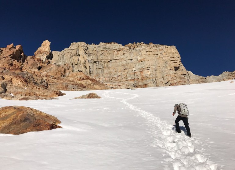 Argentine Voyage Explora El Chaltén trek neige