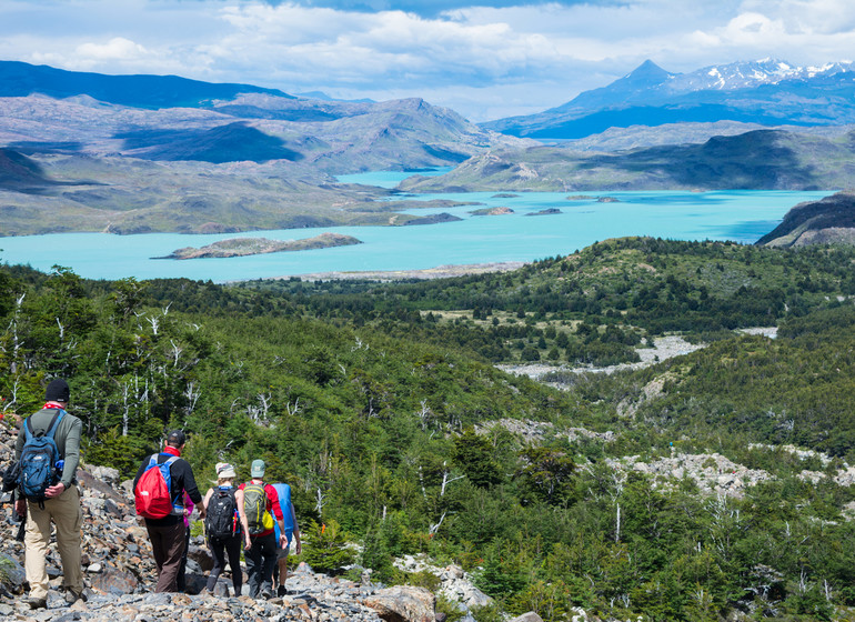 Chili Voyage Paine Trek avec vue sur le Lago Grey