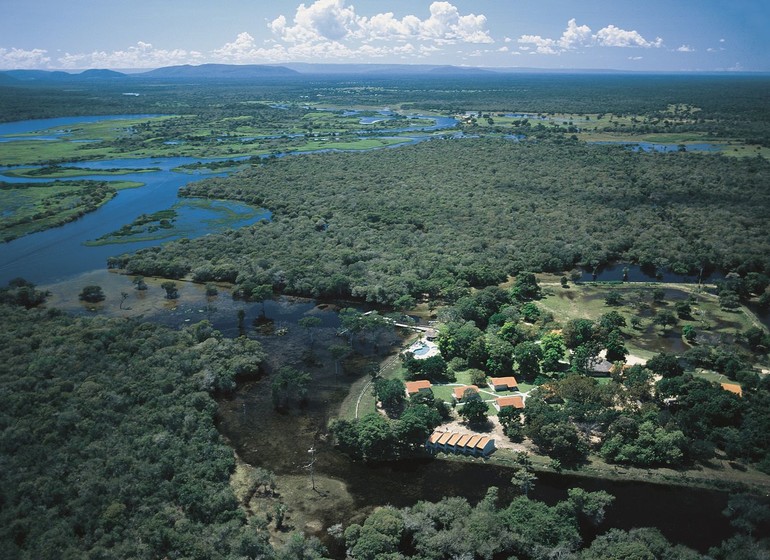 Brésil Voyage Pantanal Rio Mutum vue du ciel