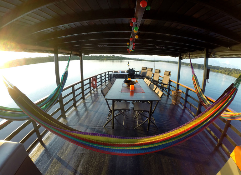 Brésil Voyage Amazon Eco Boat pont supérieur