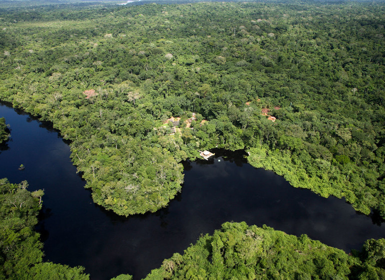 Brésil Voyage Cristalino Lodge vue du ciel