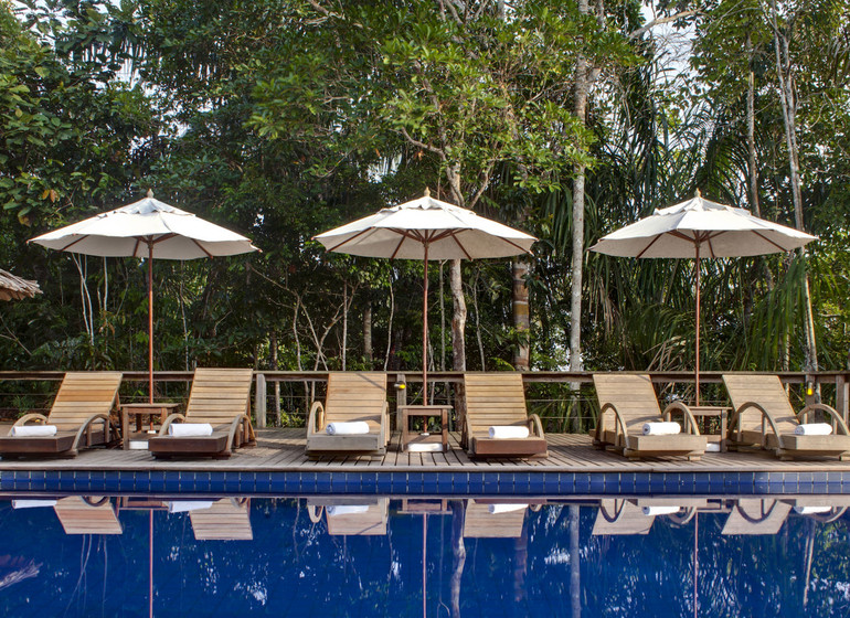 Brésil Voyage Anavilhanas Lodge piscine