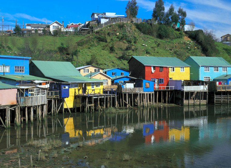 Chili Voyage Chiloé maisons sur pilotis