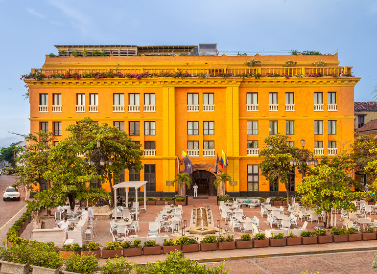 Colombie voyage Cartagena Charleston Santa Teresa facade