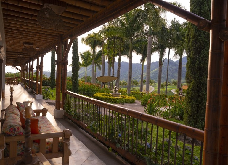 Colombie Voyage Casa San Carlos Lodge veranda