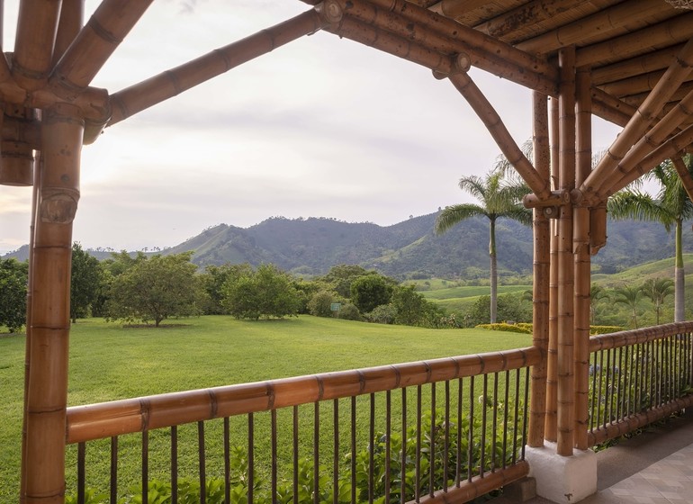 Colombie Voyage Casa San Carlos Lodge vue depuis veranda