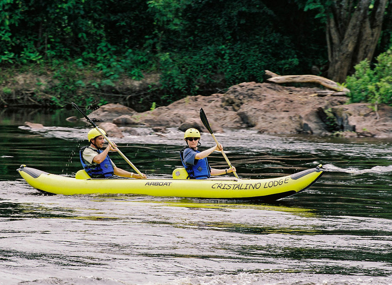 Brésil Voyage Cristalino Lodge excursion en canoe