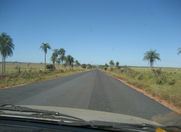 Brésil Voyage route entre Bonito et Pantanal