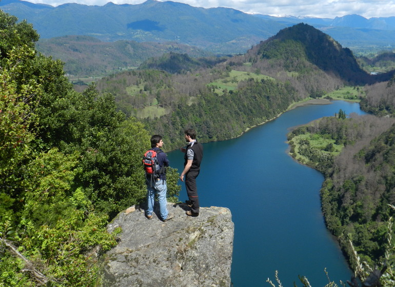 Chili Voyage Futangue Parc randonnée avec vue sur lagune