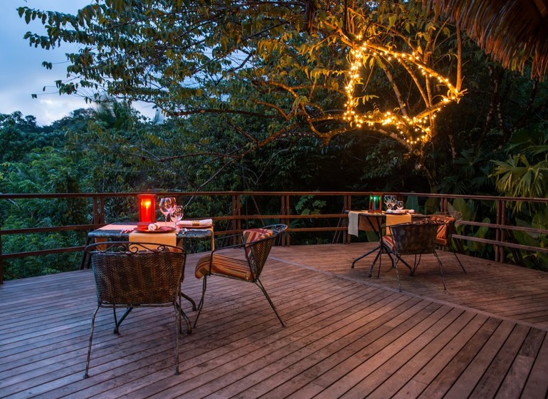 Costa Rica Voyage Lapa Rios Lodge terrasse du restaurant
