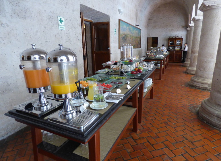 Pérou Voyage Arequipa Casa Andina Premium buffet petit déjeuner