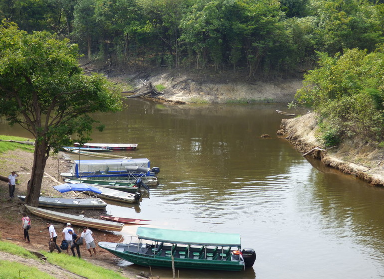 Brésil Voyage Amazonie départ bateau pour Juma Lodge