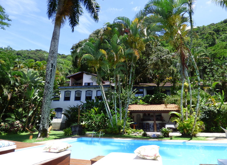 Brésil Voyage Picinguaba Pousada vue depuis la piscine