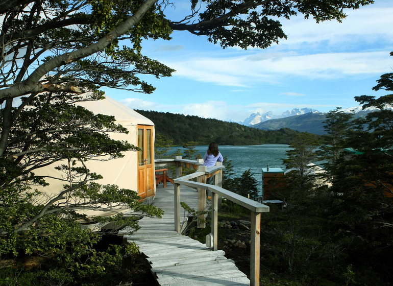 Chili Voyage Patagonia Camp accès aux yurt