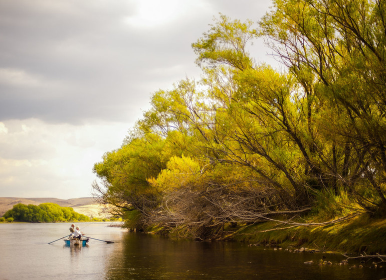 Argentine Voyage Patagonie Huechahue Ranch ambiance rivière