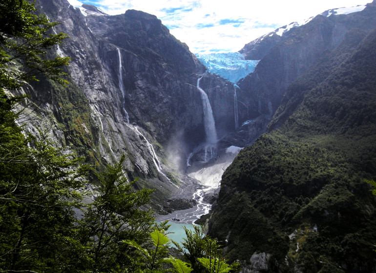 Chile Voyage Puyuhuapi Lodge excursion cascade et glacier