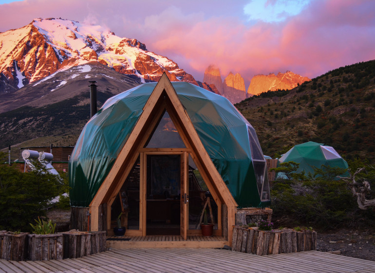 Chili Voyage Torres del Paine Ecocamp dome extérieur