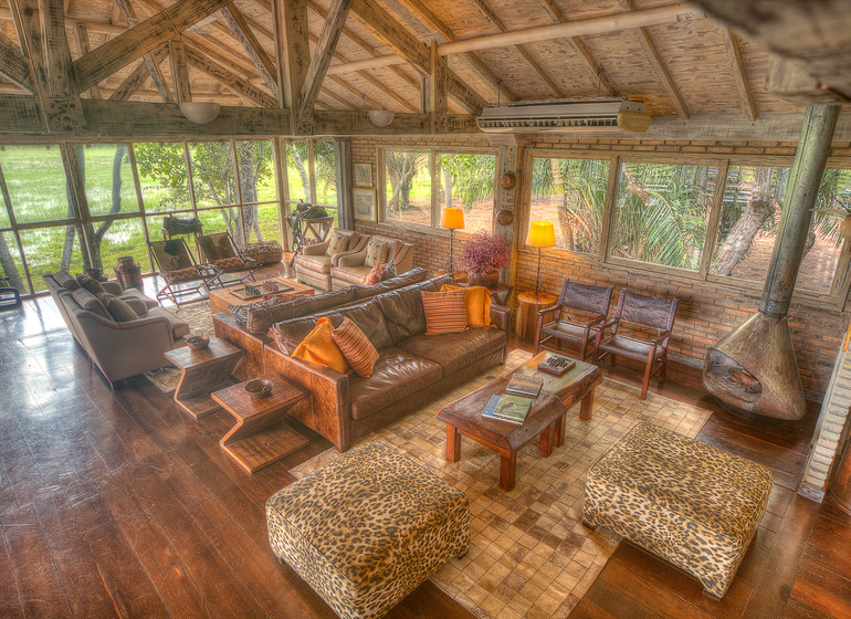 Brésil Voyage Pantanal Caiman Ecolodge Baiazinha Lodge salon