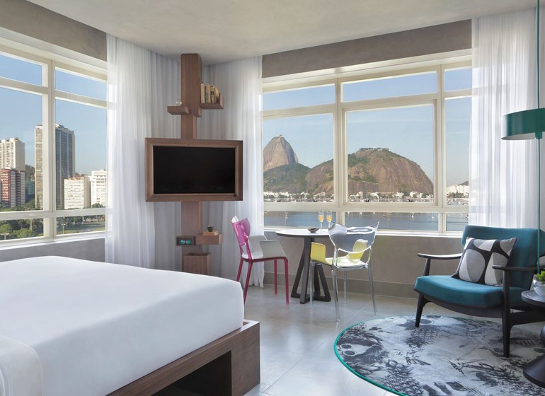 Brésil Voyage Rio Yoo2 Rio Hotel chambre Pain de Sucre