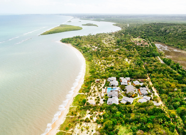 Brésil Voyage Campo Bahia vue aérienne