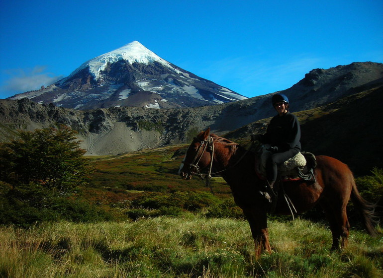 Argentine Voyage Patagonie Huechahue Ranch Volcan Lanín